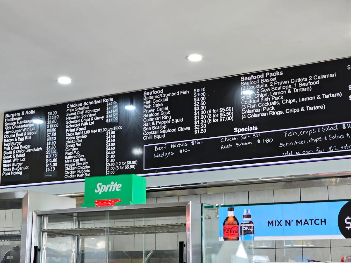 Menu, Lakeside Forbes