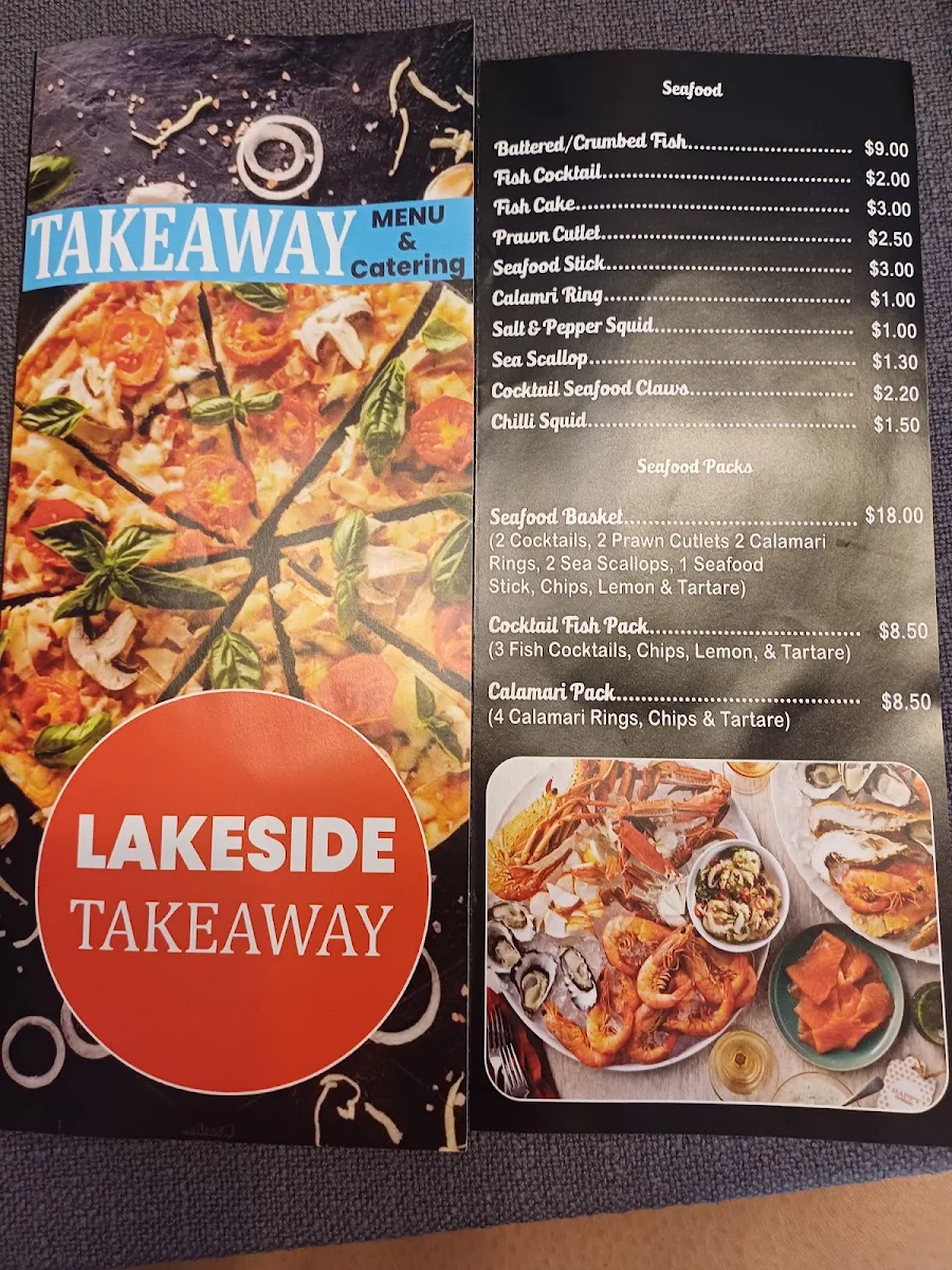 Menu, Lakeside Forbes