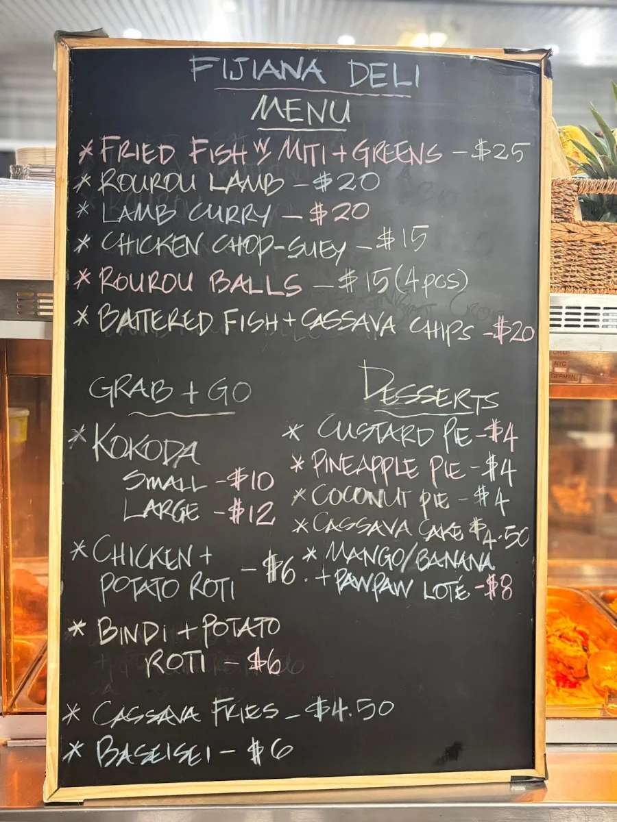 Menu, Fijiana Deli