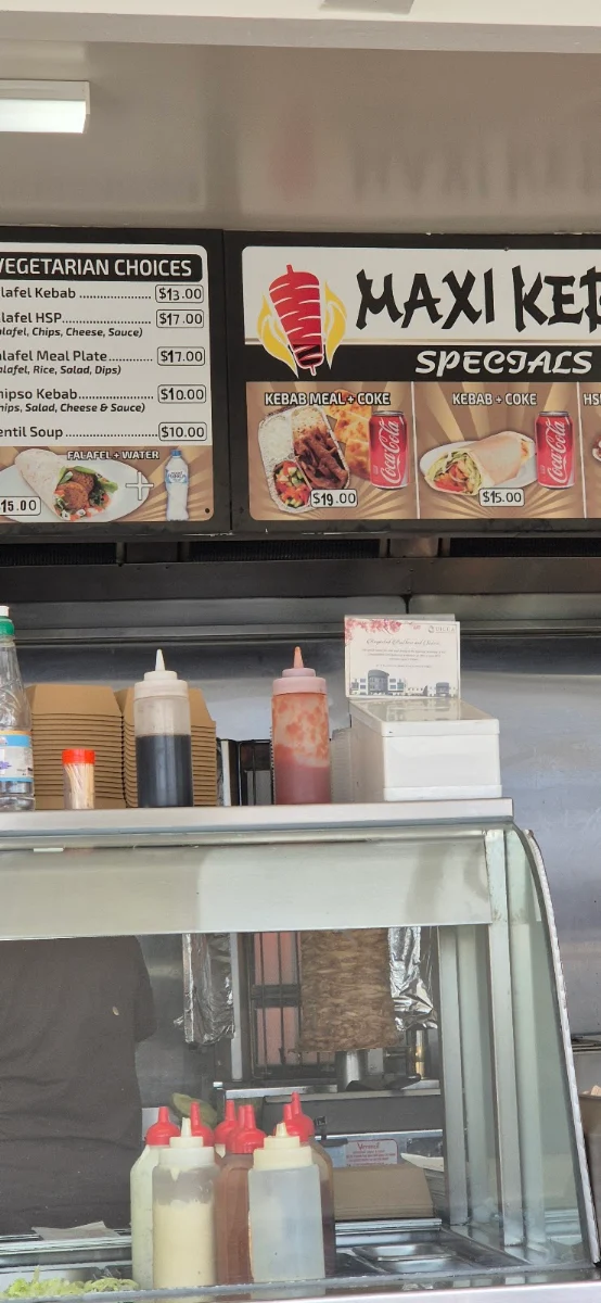 Menu, Maxi kebab cafe & take away