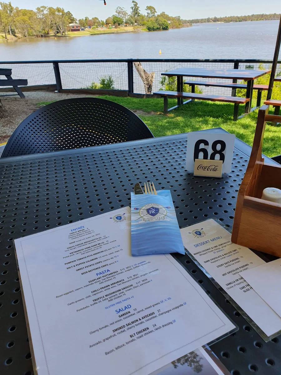 Menu, Nagambie Rowing Club