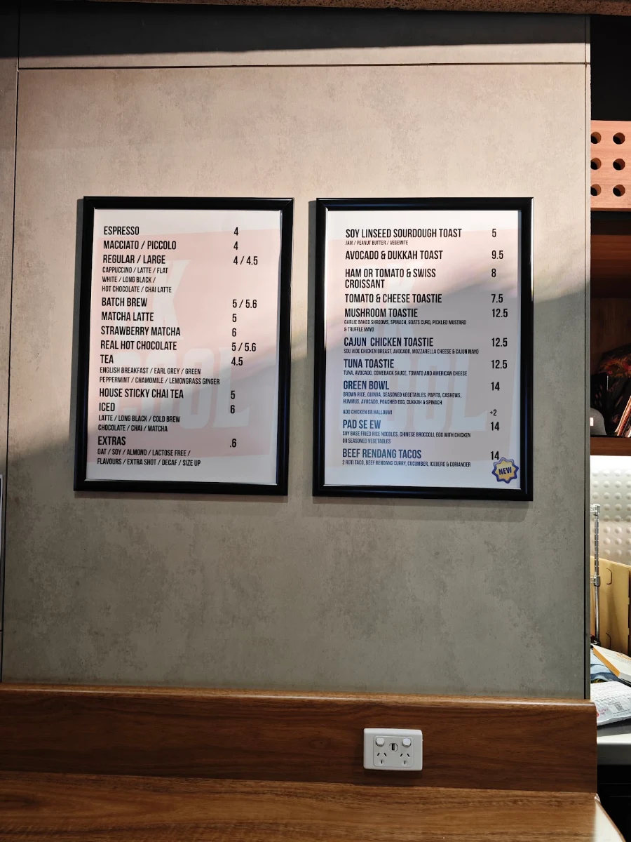 Menu, Ok Cool