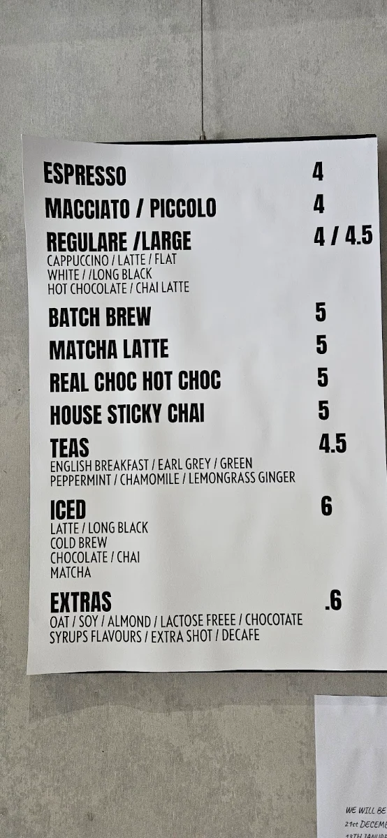 Menu, Ok Cool