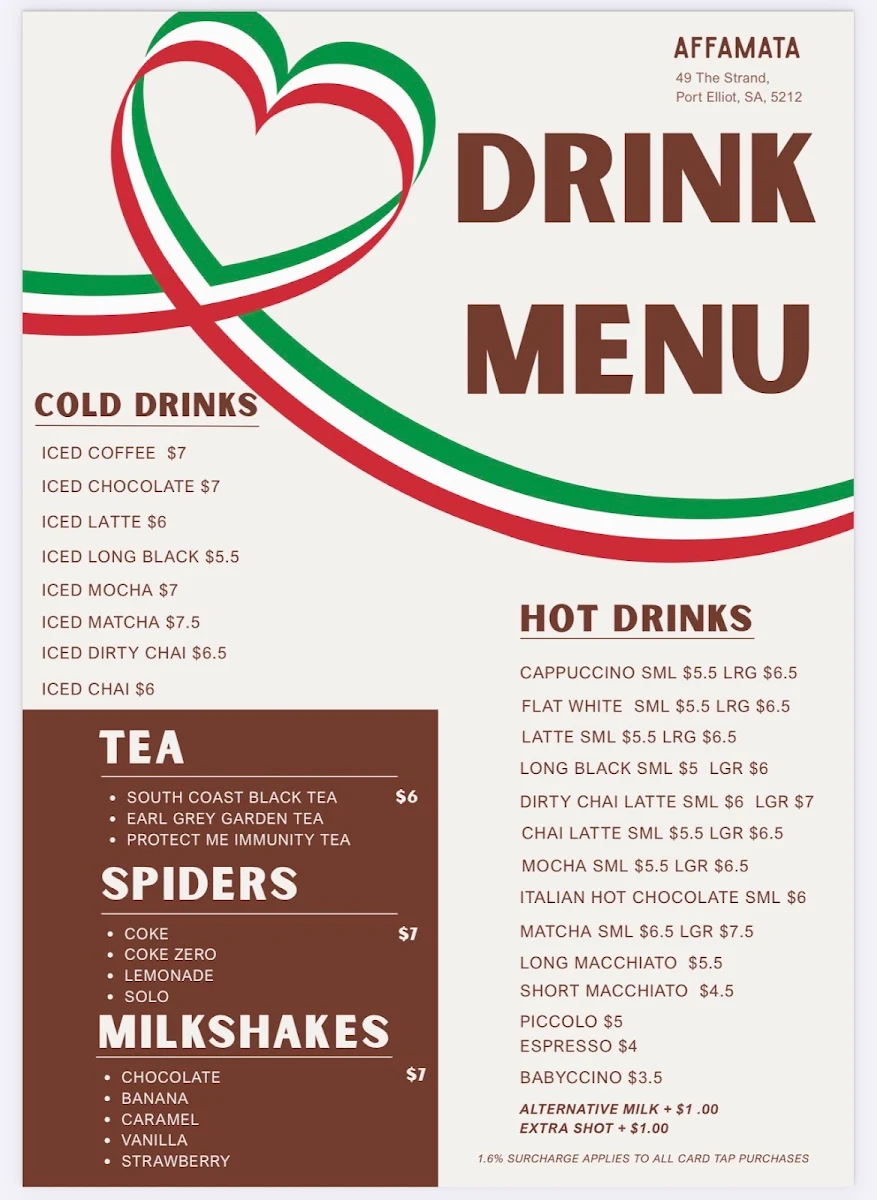 Menu, Affamata
