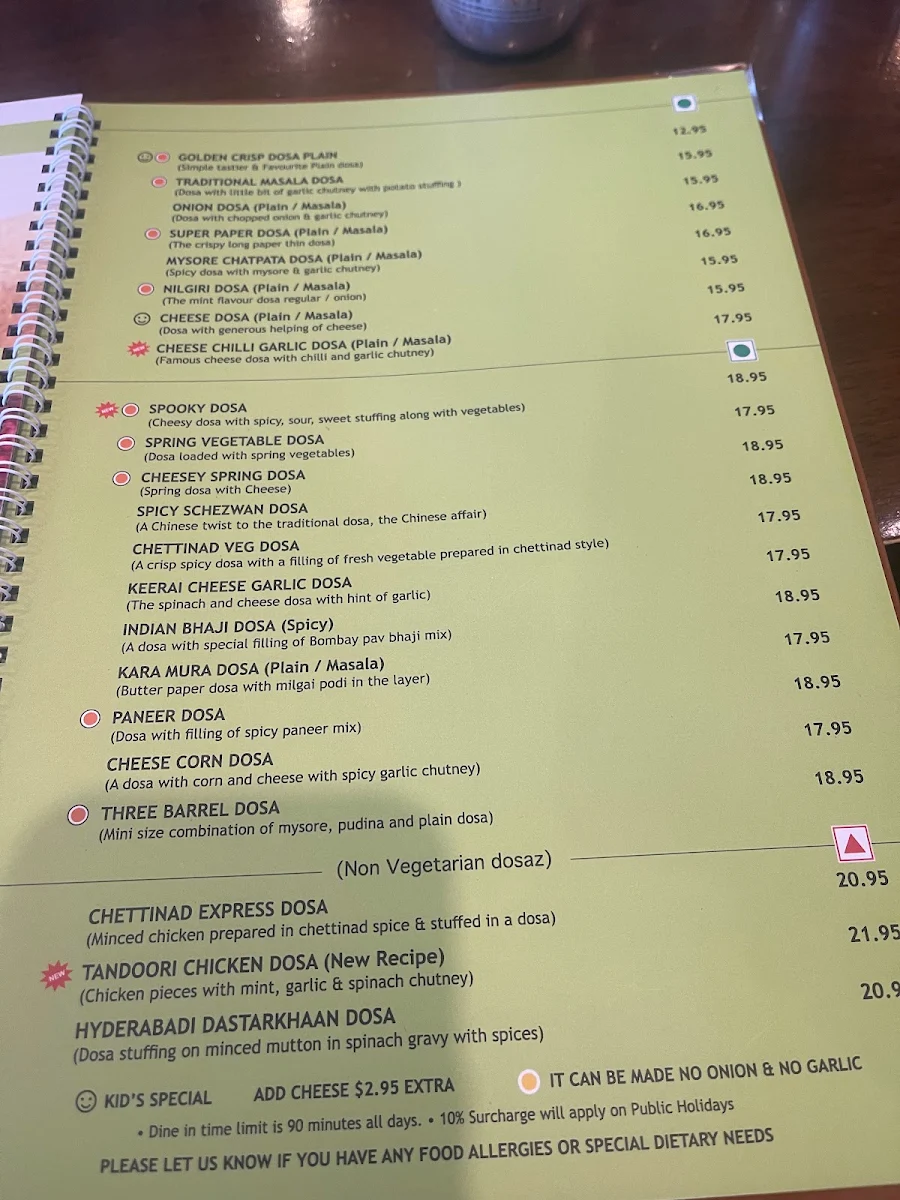 Menu, Sankalp Aspley Restaurant