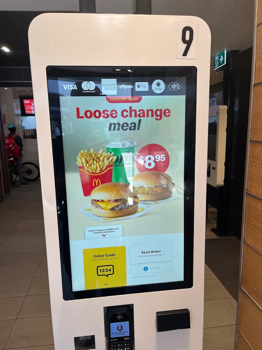 Menu, McDonald's William Street