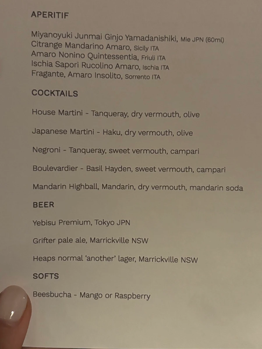 Menu, Tigra