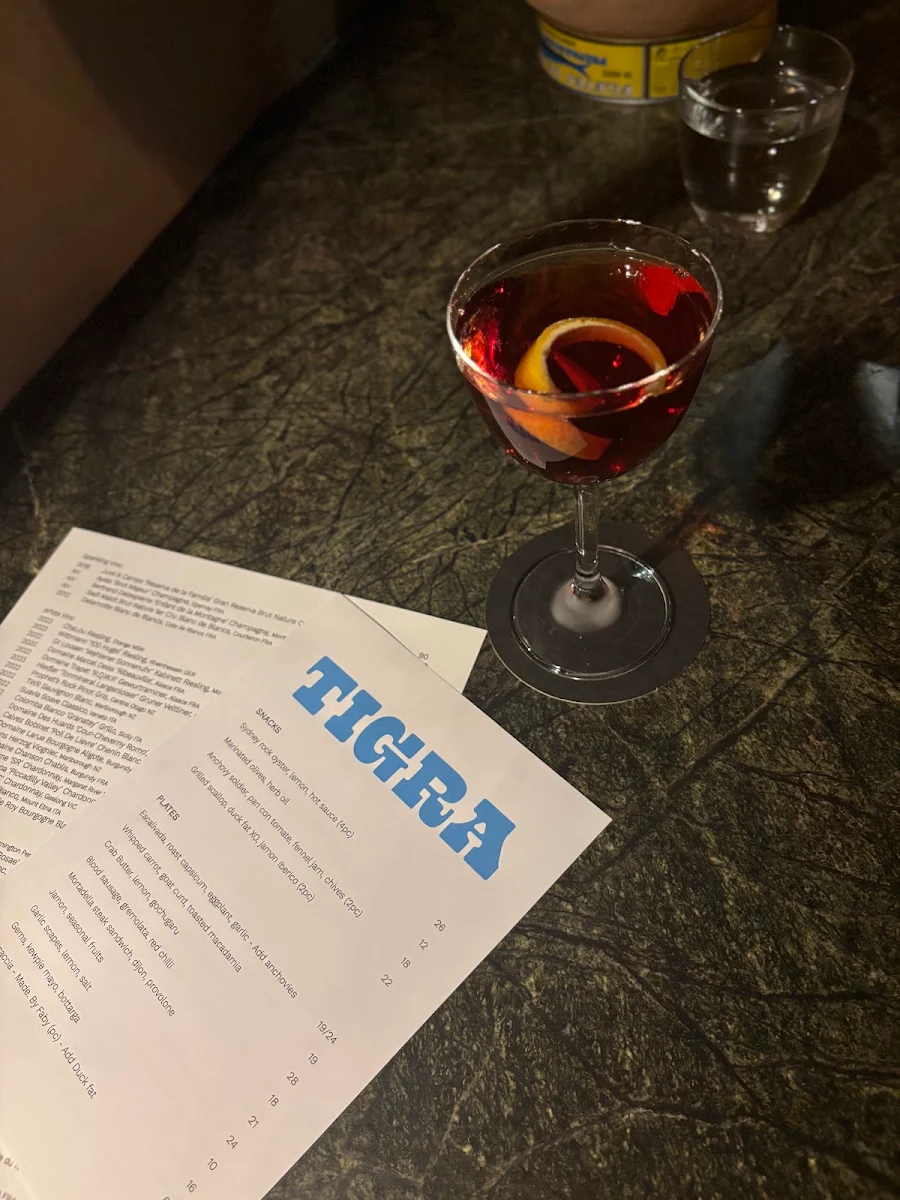 Menu, Tigra
