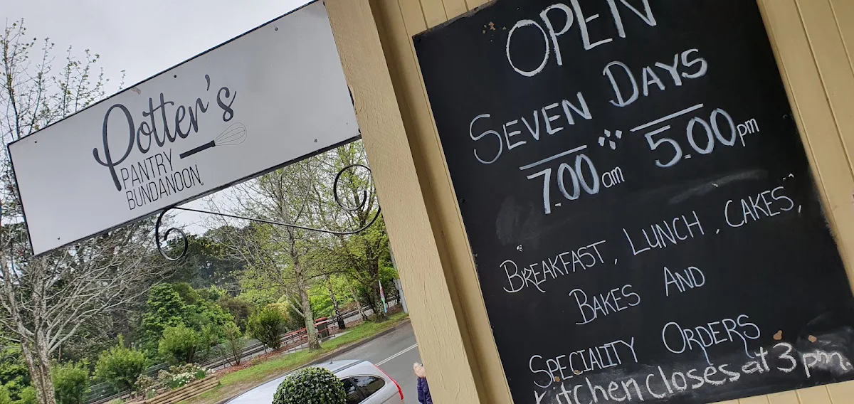 Menu, Potter's Pantry Bundanoon