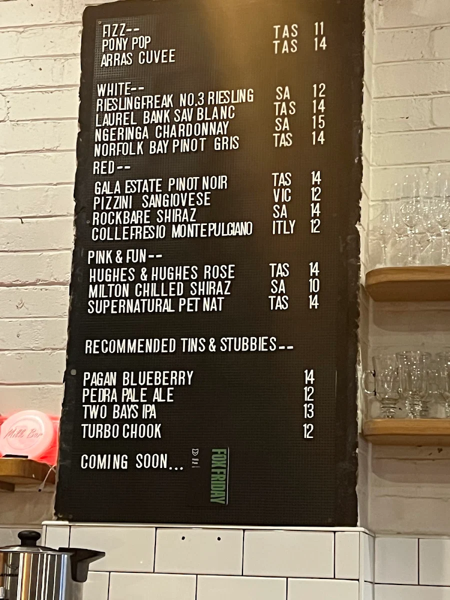 Menu, Room For A Pony