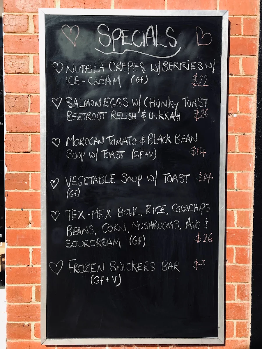 Menu, Little B