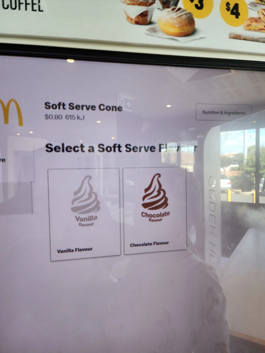 Menu, McDonald's Avondale Heights