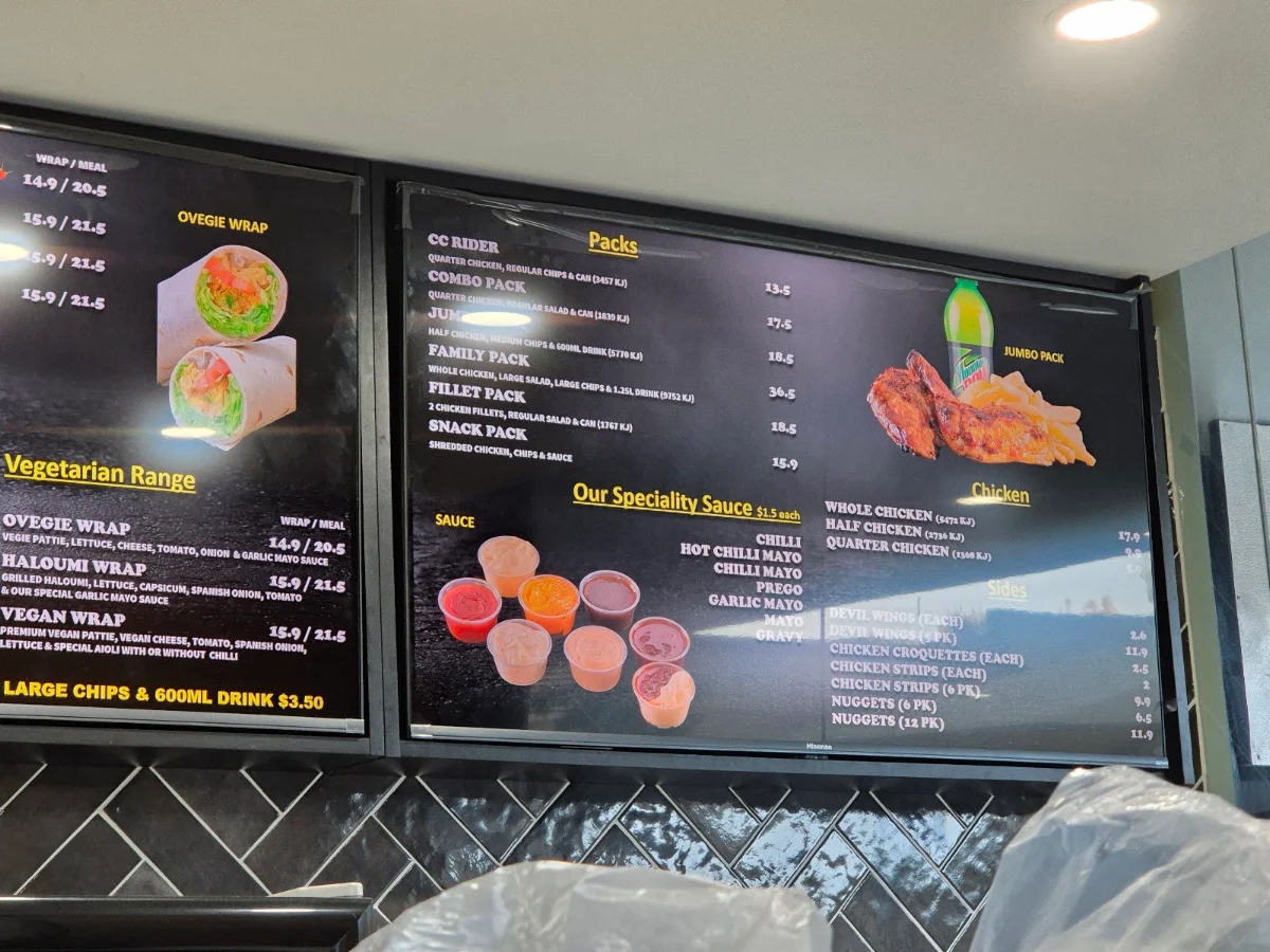 Menu, Ogalo Mascot