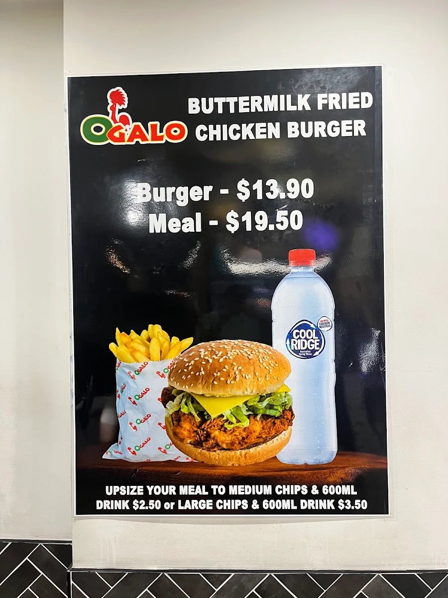 Menu, Ogalo Mascot