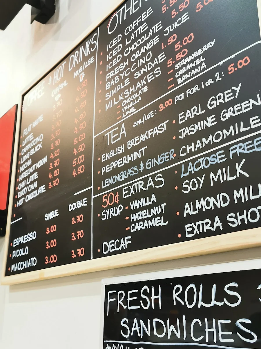 Menu, Orange Spot Bakery