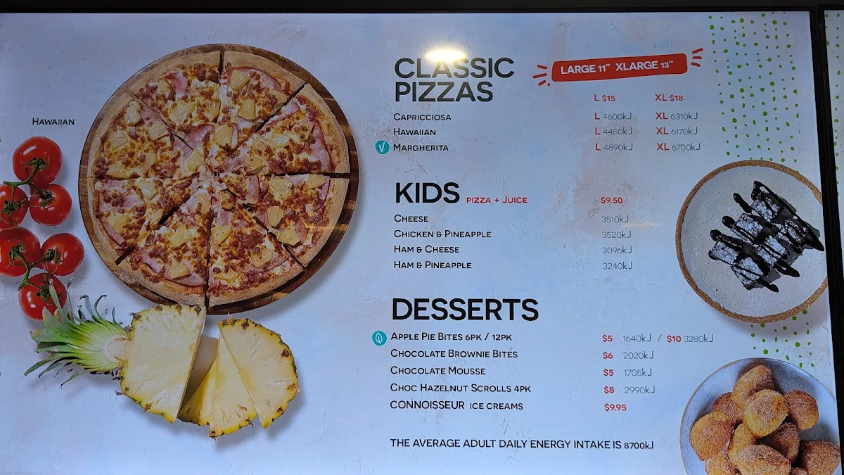 Menu, Crust Pizza Glen Waverley