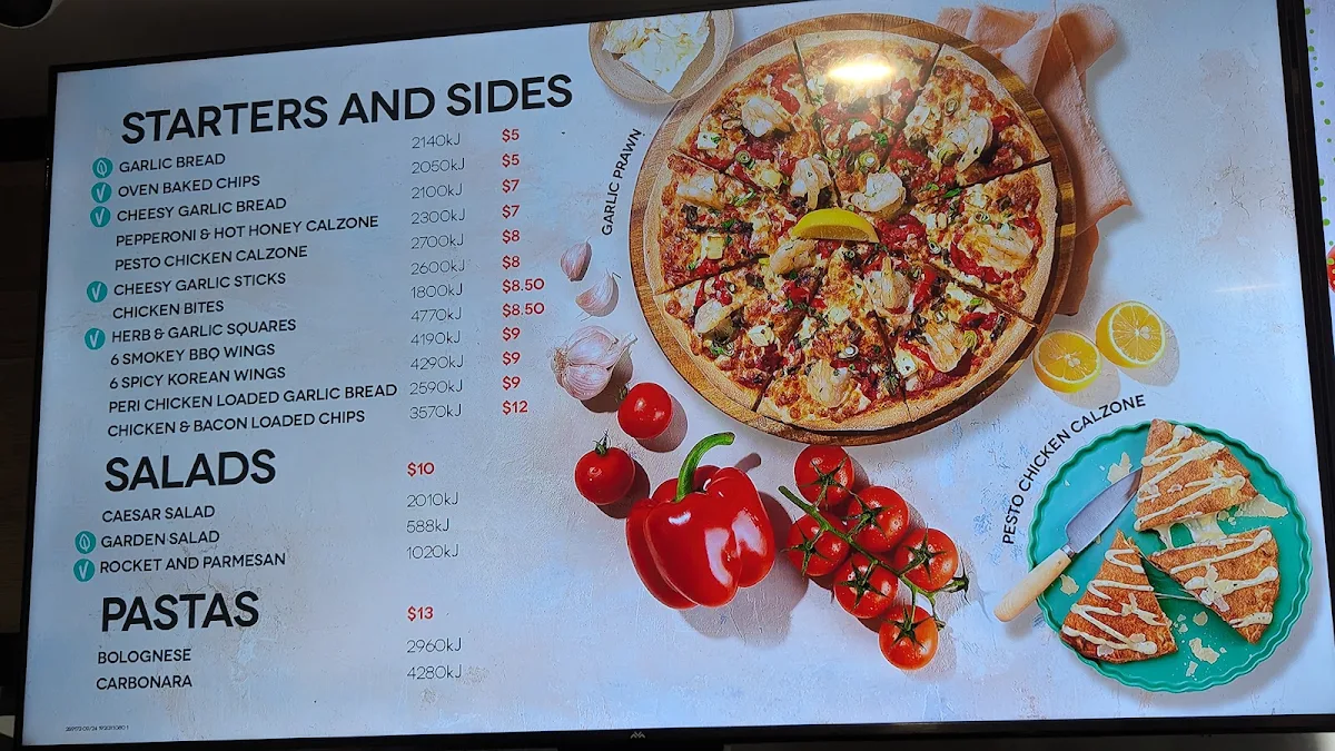 Menu, Crust Pizza Glen Waverley