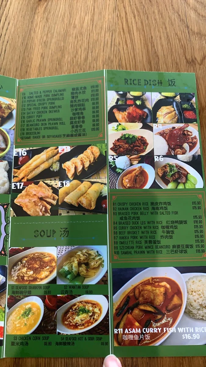 Menu, Rasa Yong