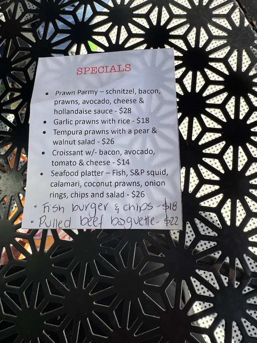 Menu, Passionate Palate