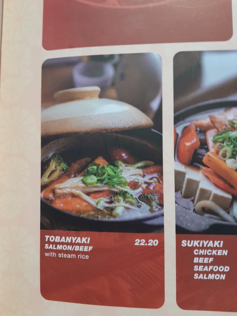 Menu, Aburi House