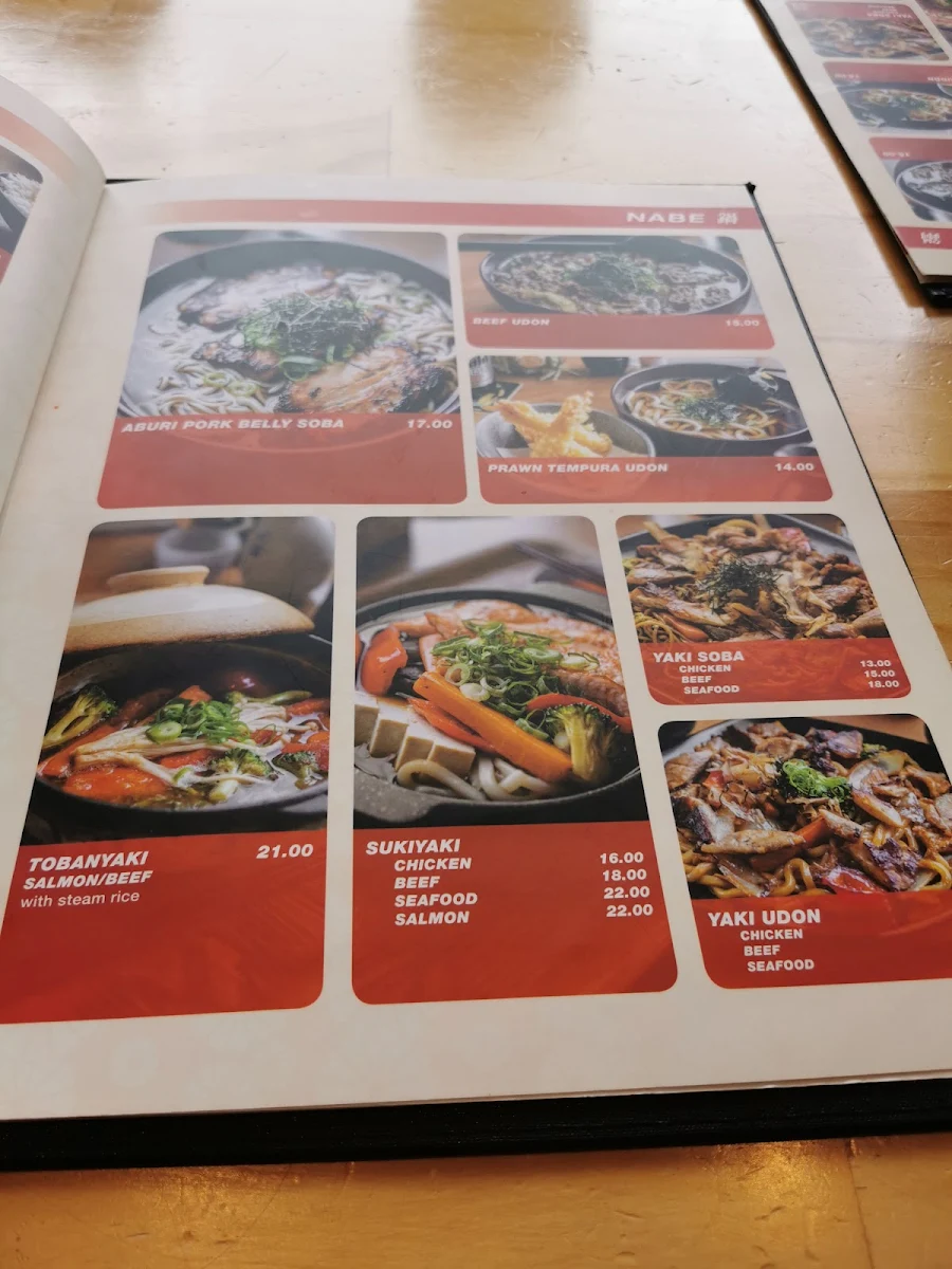 Menu, Aburi House