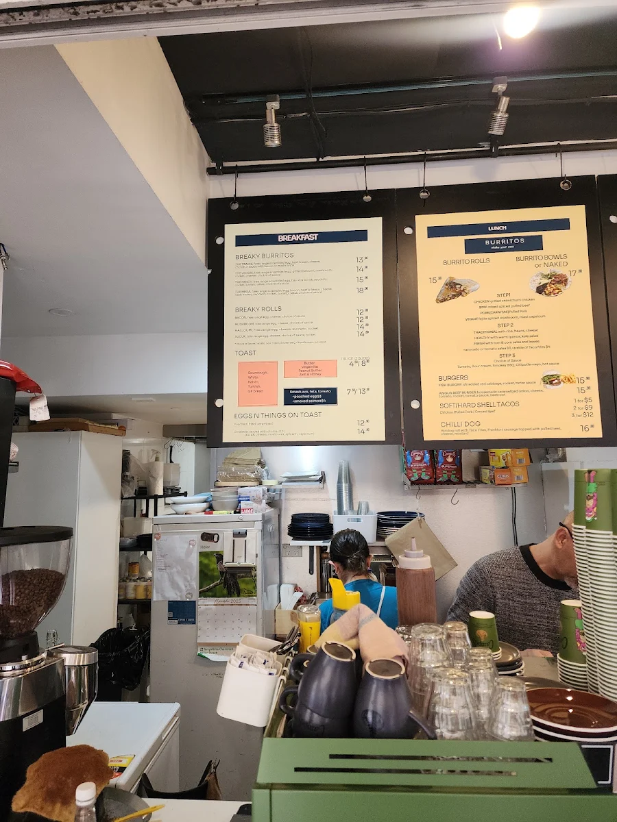 Menu, La Taza Cafe