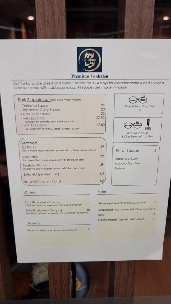 Menu, Katsuretsu Co