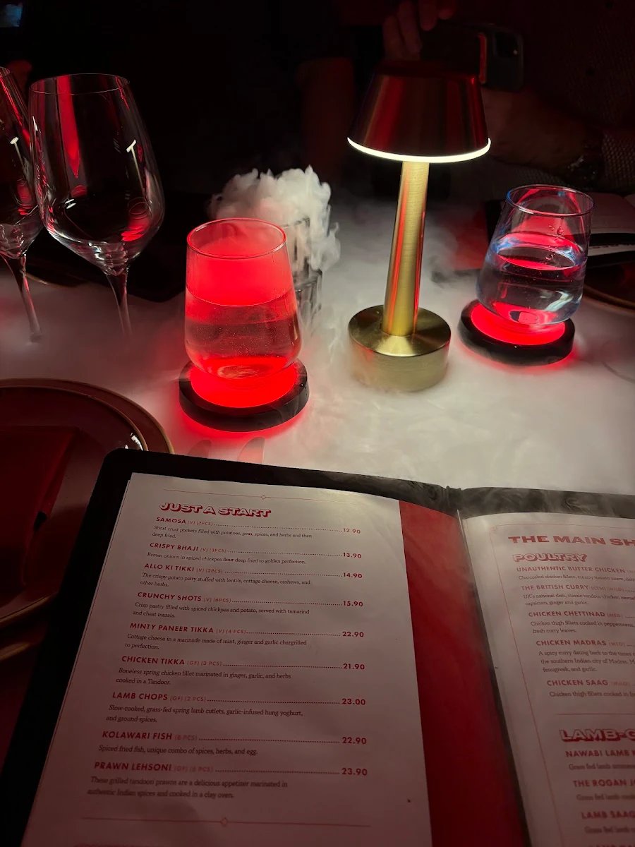 Menu, The Funky Indian Restaurant
