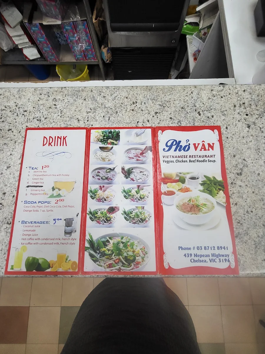 Menu, Pho Van