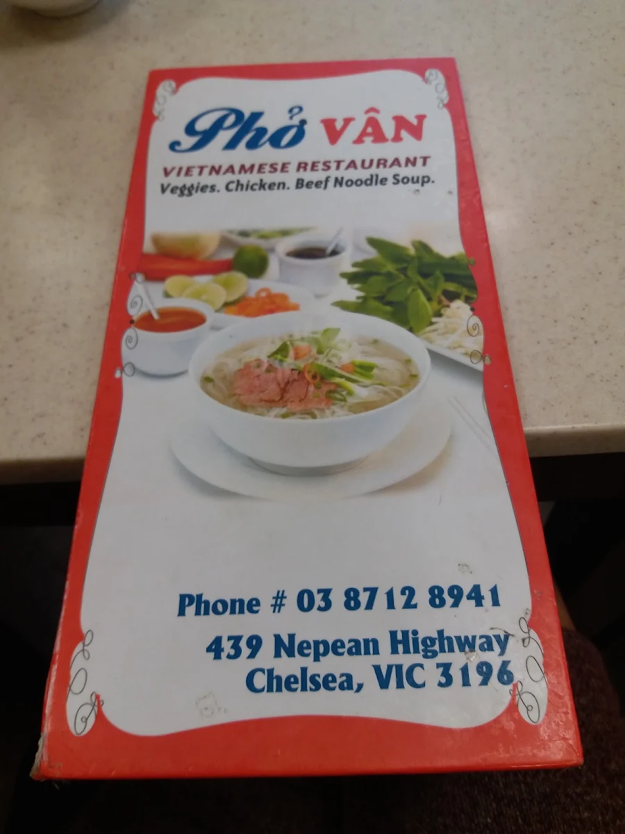 Menu, Pho Van