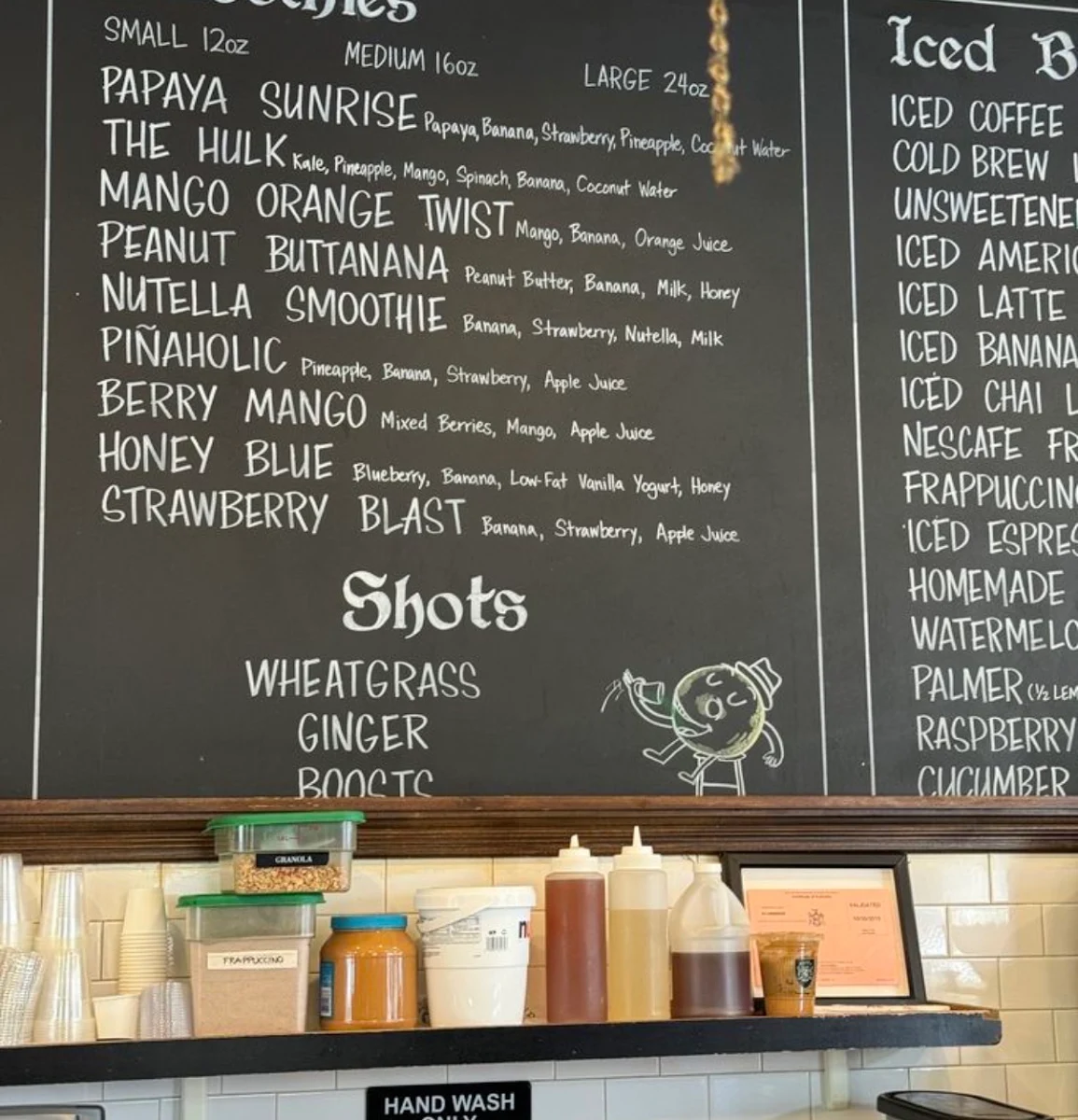 Menu, Glo Health Bar