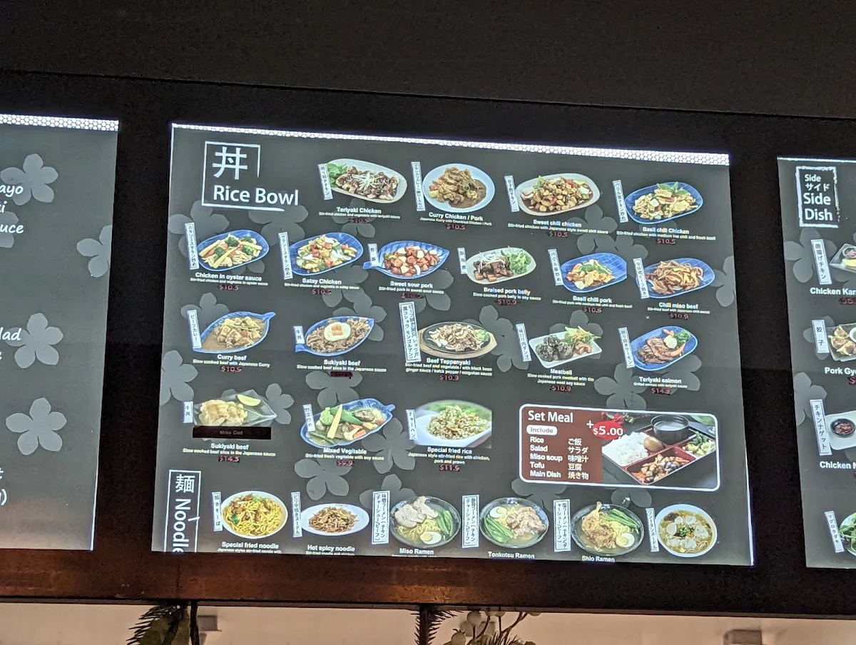 Menu, Ninja Sushi Burrito - Allenstown