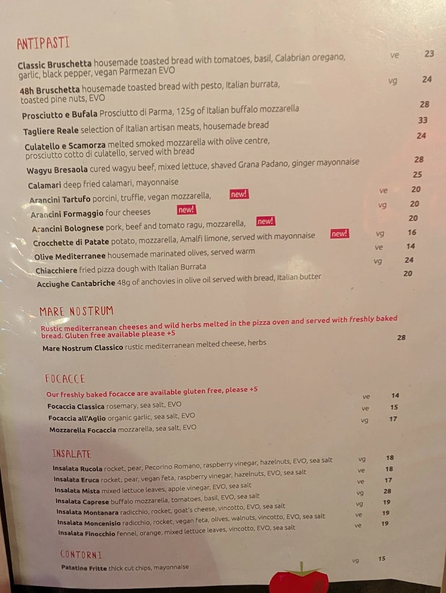 Menu, 🍕48h Pizza e Gnocchi Bar - Italian Restaurant in South Yarra