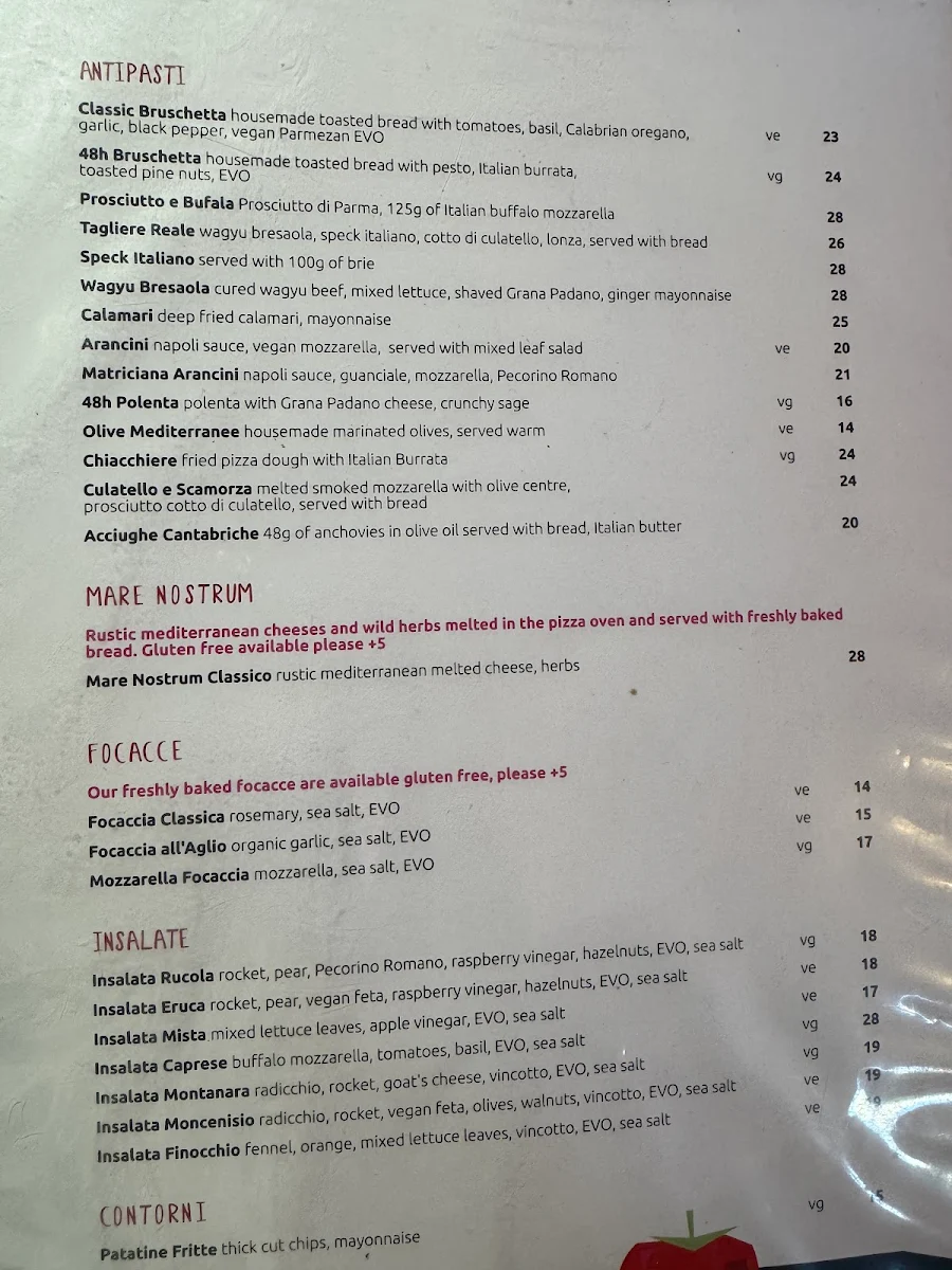 Menu, 🍕48h Pizza e Gnocchi Bar - Italian Restaurant in South Yarra