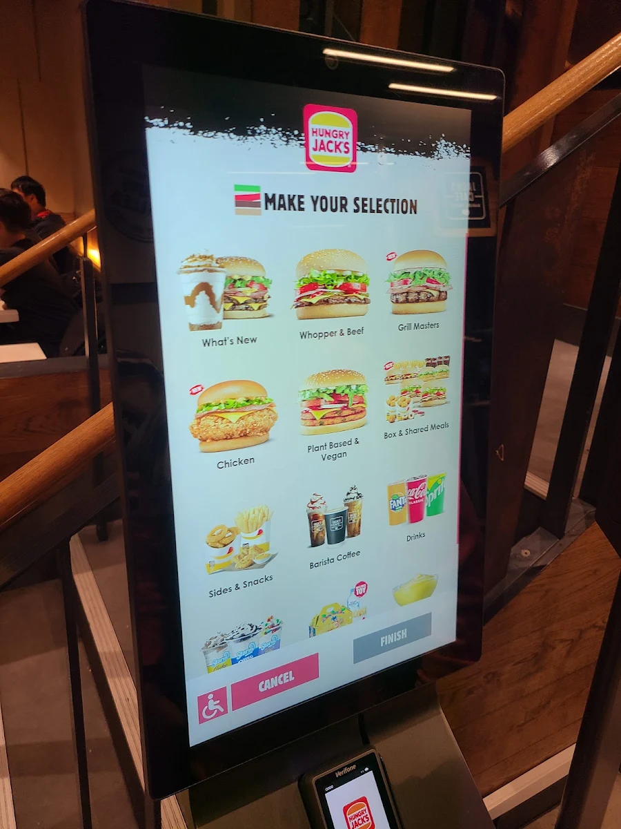 Menu, Hungry Jack's Burgers Pitt & Park