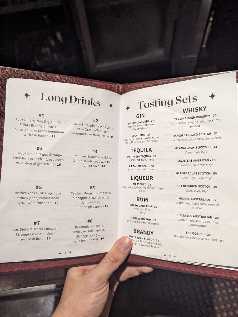 Menu, The Underground