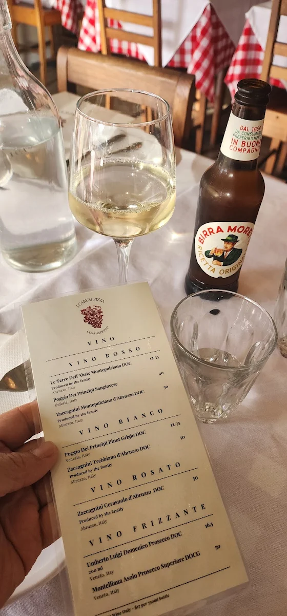 Menu, I Carusi Pizza