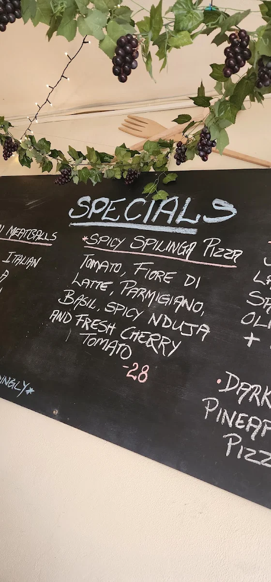 Menu, I Carusi Pizza