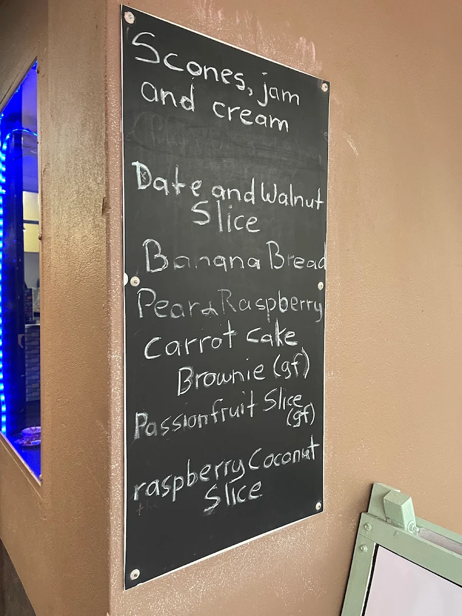 Menu, Cross Coffee House