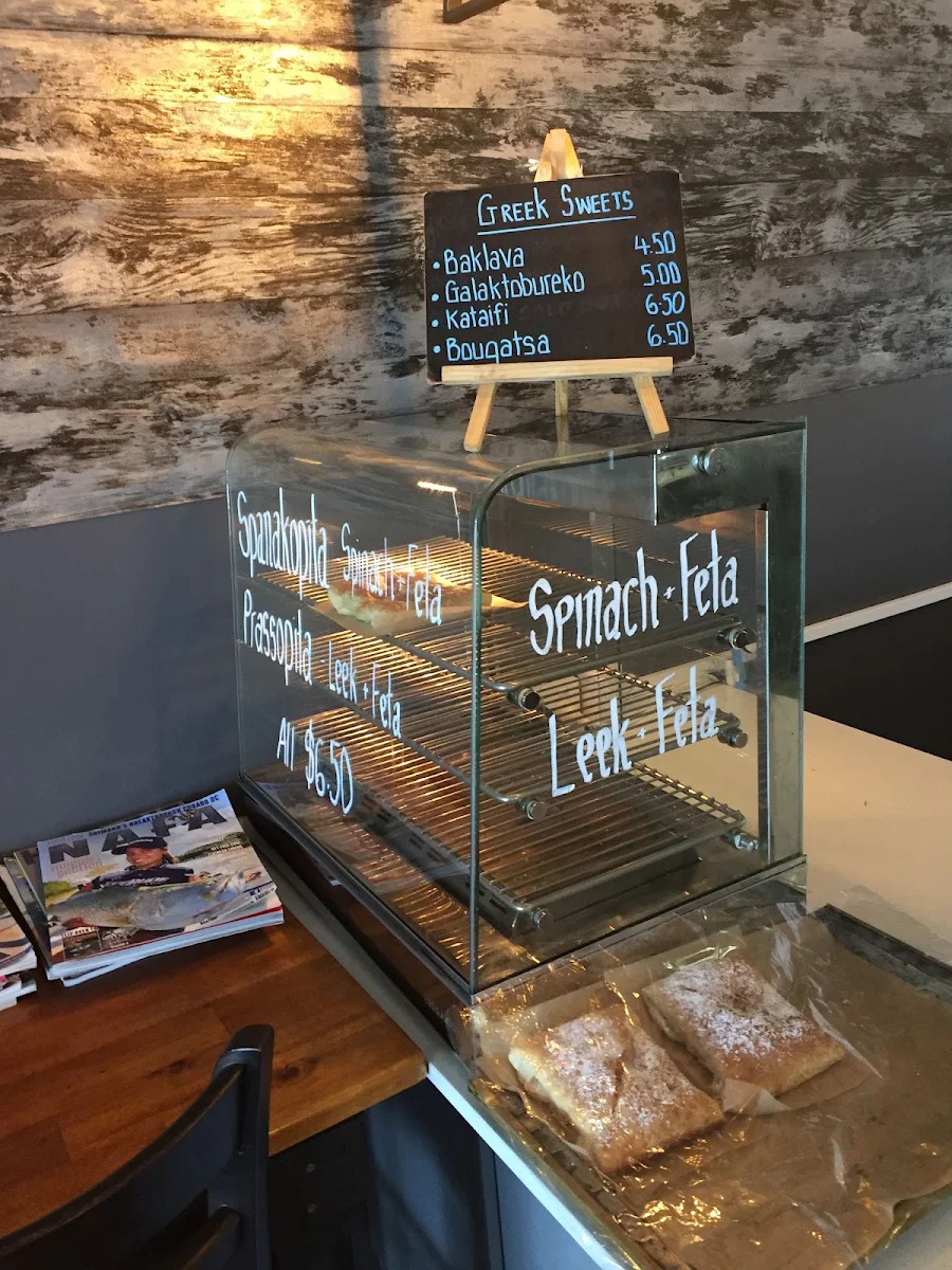 Menu, El Greco Cafe By Kinky Lizard