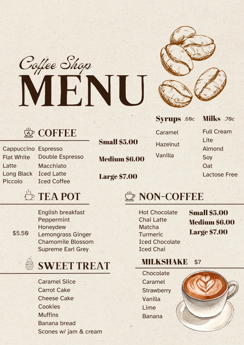 Menu, The Watch House Cafe & Pizzeria