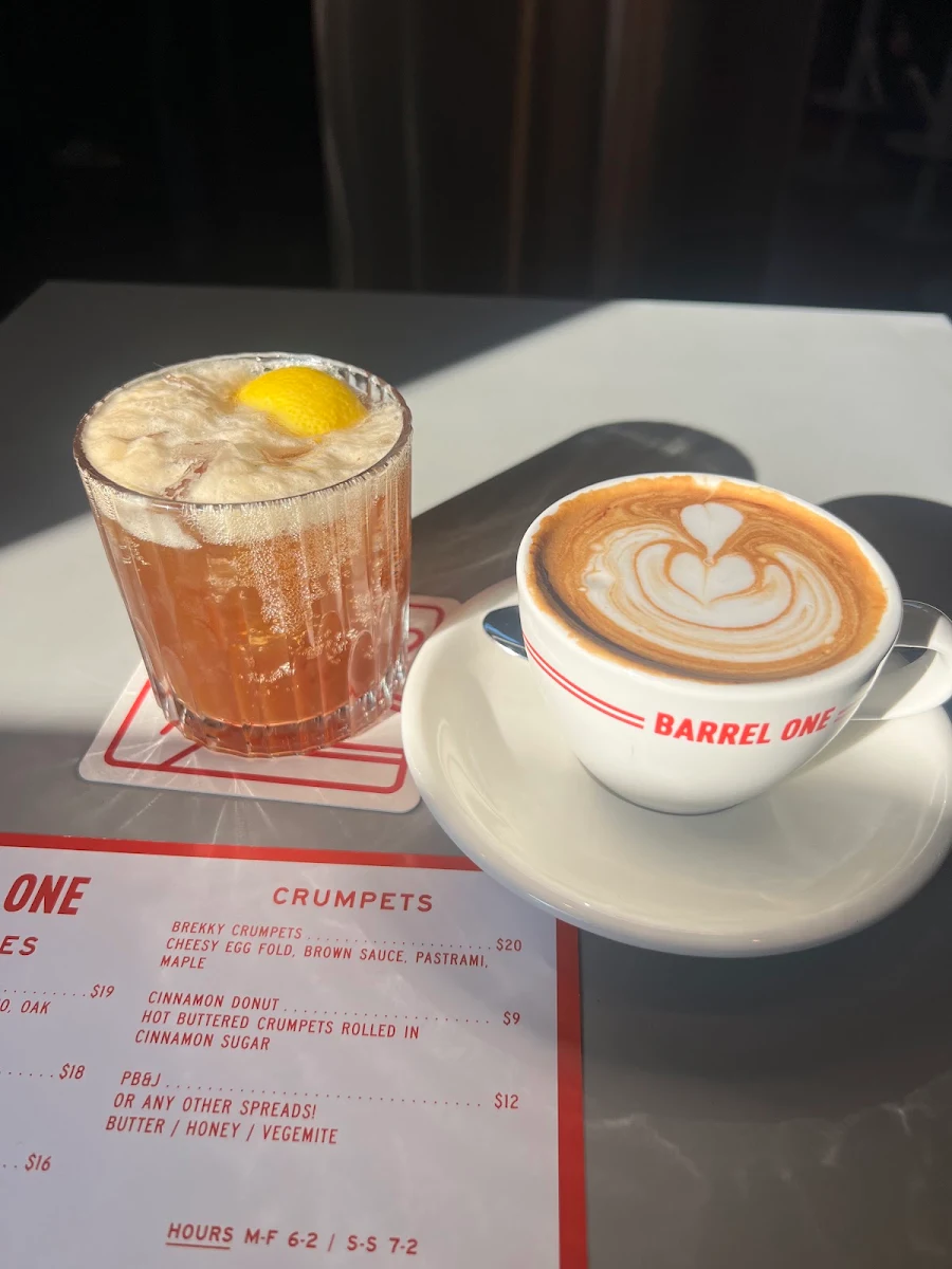 Menu, Barrel One Coffee Roasters Lane Cove