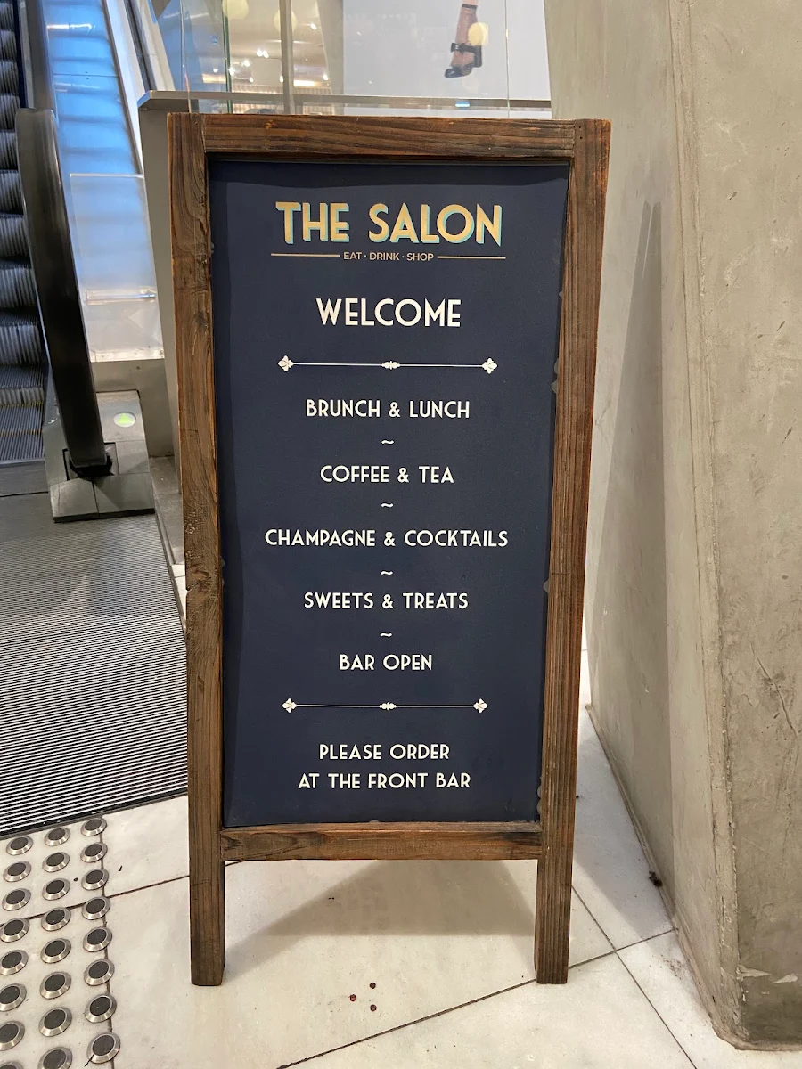 Menu, The Salon Champagne Bar & Eatery