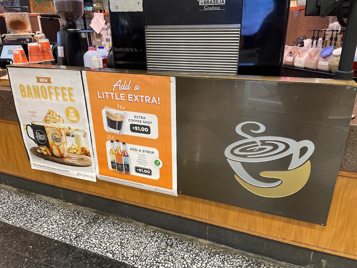 Menu, Gloria Jean's Sydney Central Plaza