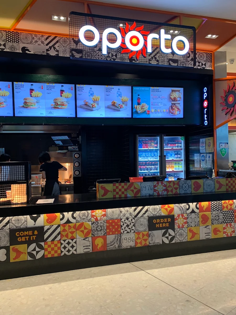 Menu, Oporto Westfield Bondi Junction