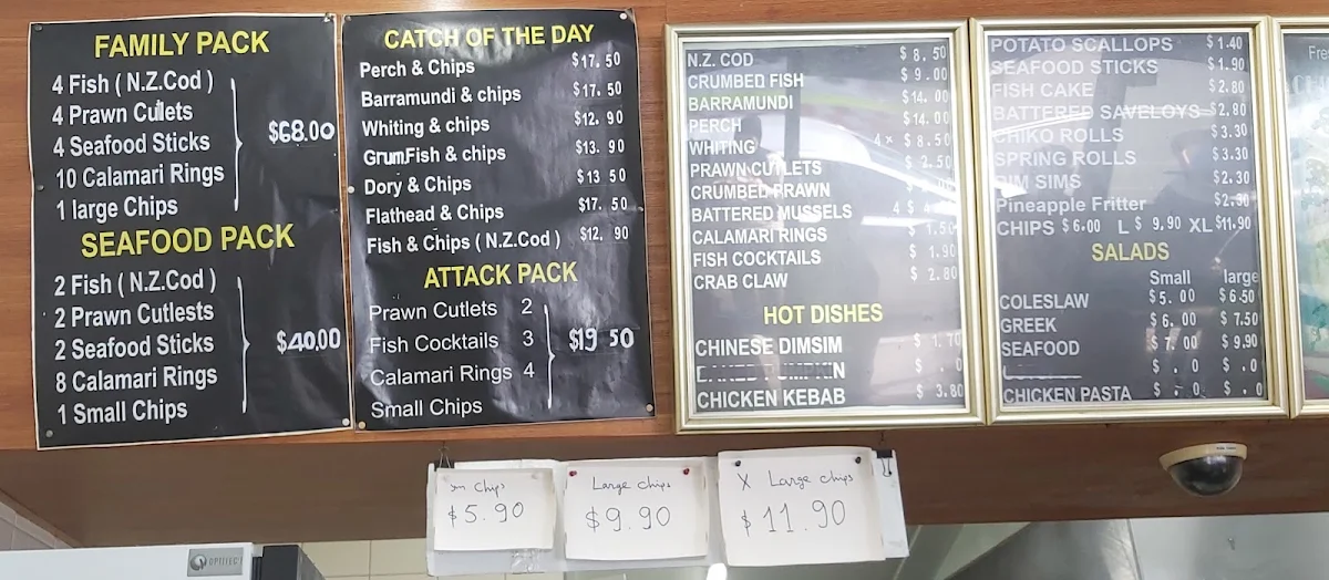 Menu, Top Ocean