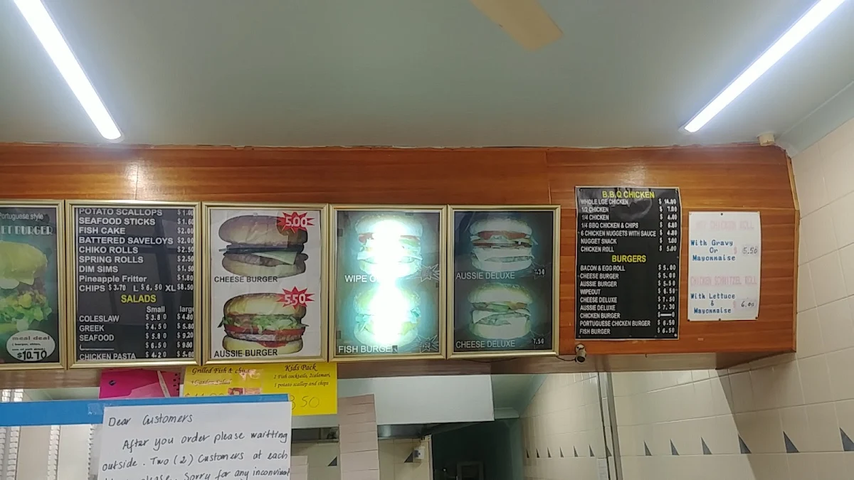 Menu, Top Ocean