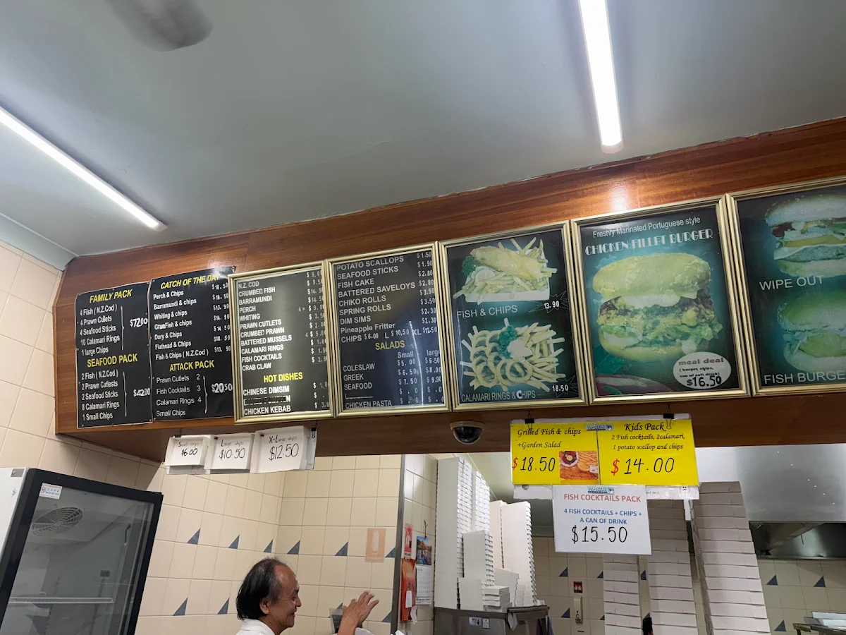 Menu, Top Ocean