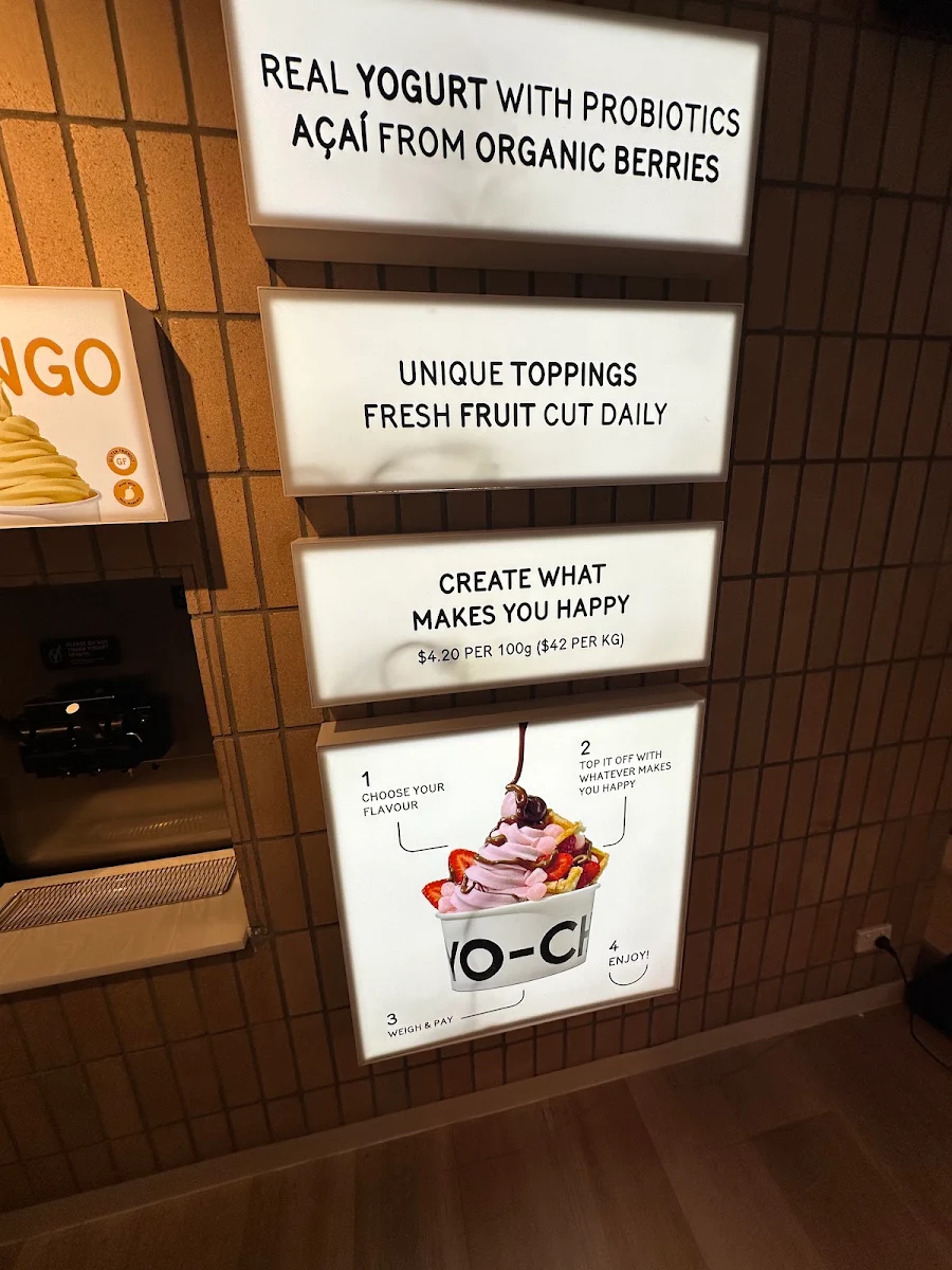 Menu, Yo-Chi