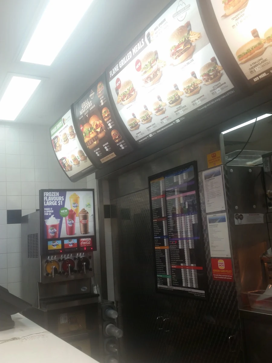 Menu, Hungry Jack's Burgers Mermaid Waters
